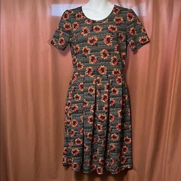 knee length dresses for ladies Lorene Dolman Midi Dress  lularoe